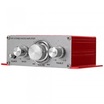 Car Amplifier HiFi Stereo Audio Sound MP3 CD DVD Music Amplifier 2 Channel Hi-Fi Stereo DC 12V for Automobile Cars
