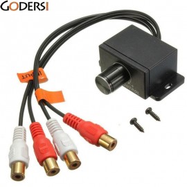 New Car Amplifier Bass Remote Level Volume Control Knob Stereo RCA Input Output DJM5364