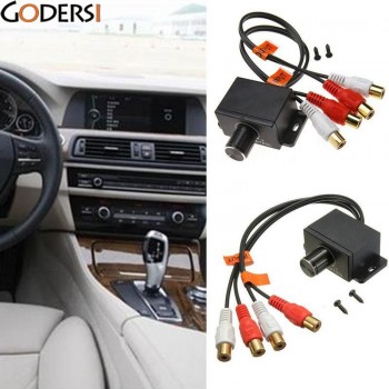 New Car Amplifier Bass Remote Level Volume Control Knob Stereo RCA Input Output DJM5364