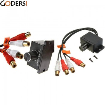 New Car Amplifier Bass Remote Level Volume Control Knob Stereo RCA Input Output DJM5364