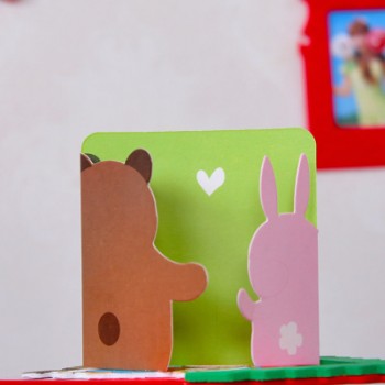 Fashion 7.8*8.7cm Kawaii Mini 100pcs/lot Animals Shaped Greeting Cards with Envelope Children Toy  Birthday Gifts Blessing A186