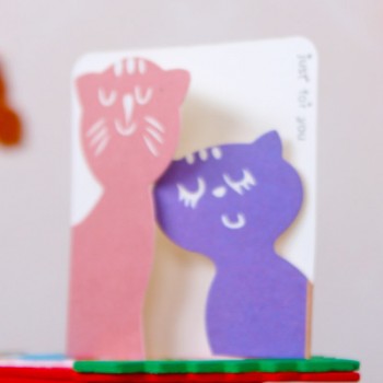 Fashion 7.8*8.7cm Kawaii Mini 100pcs/lot Animals Shaped Greeting Cards with Envelope Children Toy  Birthday Gifts Blessing A186