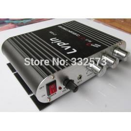 2015 new 2.1 channel 12V mini car Lepy HI-FI digital LP838 USB FM digital power amplifier small power amplifier power adapter