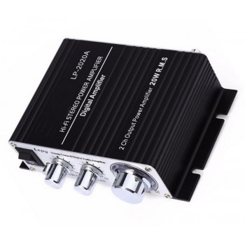2 Ch Output Power Amplifier RMS 20W LP-2020A HiFi Digital Mini Audio Stereo Amplifiers 20Wx2 For Car Motorcycle Boat