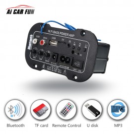 5 Inch Multi-Functional TF Card Home Car Subwoofer Sound Amplifier For Speakers Car Audio Digital Bluetooth HiFi Bass Power AMP