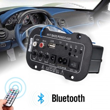 5 Inch Multi-Functional TF Card Home Car Subwoofer Sound Amplifier For Speakers Car Audio Digital Bluetooth HiFi Bass Power AMP