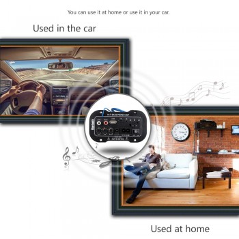 5 Inch Multi-Functional TF Card Home Car Subwoofer Sound Amplifier For Speakers Car Audio Digital Bluetooth HiFi Bass Power AMP