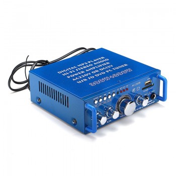 DC 12V Mini Car Stereo Amplifier 2.0 Dual Channel Card Auto Audio Digital Amplifiers Sound for  Auto Motorcycle Home