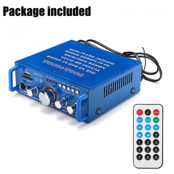 DC 12V Mini Car Stereo Amplifier 2.0 Dual Channel Card Auto Audio Digital Amplifiers Sound for  Auto Motorcycle Home