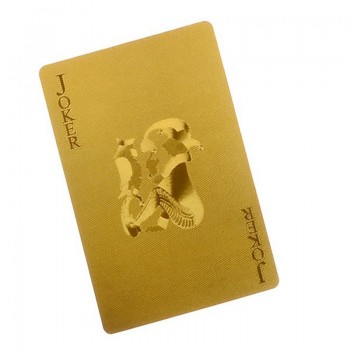 Durable Waterproof Luxury 24K Gold Foil Poker Playing Cards Deck Carta de Baralho with Box Good Gift Idea Game Collection Cards