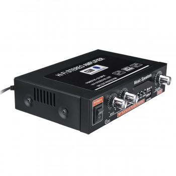 12V 220V 2-channel HiFi Stereo Audio Car Amplifier Car Audio Bluetooth 2 Channel Digital Powerful Car Amplifier for Subwoofer