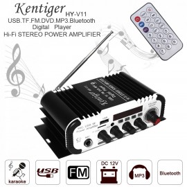 HIFI Bluetooth Digital Car Audio Power Amplifier FM Stereo Radio Player Support SD USB DVD MP3 Input for Auto Motorcycle Home