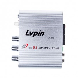 Car Amplifier 12V Mini Hi-Fi 2.1 Car Amplifier MP3 MP4 Stereo Player Audio Auto Sound Amplifier Subwoofer