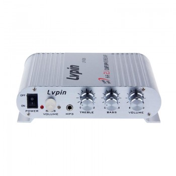 Car Amplifier 12V Mini Hi-Fi 2.1 Car Amplifier MP3 MP4 Stereo Player Audio Auto Sound Amplifier Subwoofer