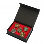 5pcs/set Hogwarts Magical School Badge Set Harri Potter Pin Brooch Gryffindor/Ravenclaw/Slytherin Badge Collection Gift for Kids