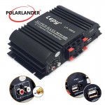 Lepy LP168S 12V Power Subwoofer 2.1 Channel Auto Audio Bass Output HiFi Stereo Sound WithAUX Function Car Amplifier Loud Speaker