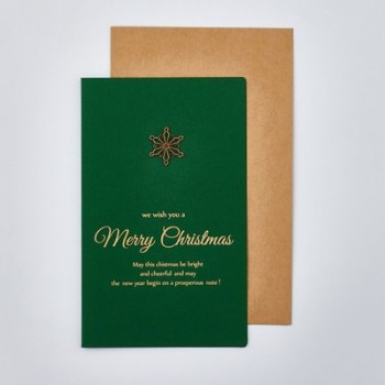 17*10.5cm Fashion 6sets/lot Green Retro Christmas Metal Bronze Gilding Card Thanksgiving Day Merry Christmas Postcards Toy A345