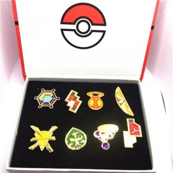 7pcs  Badge Animation Game Accessories Beautifully Boxed Dripping Brooch Set