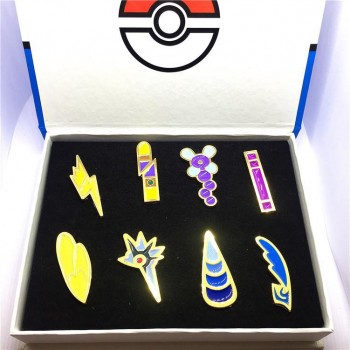 7pcs  Badge Animation Game Accessories Beautifully Boxed Dripping Brooch Set