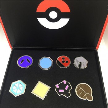 7pcs  Badge Animation Game Accessories Beautifully Boxed Dripping Brooch Set