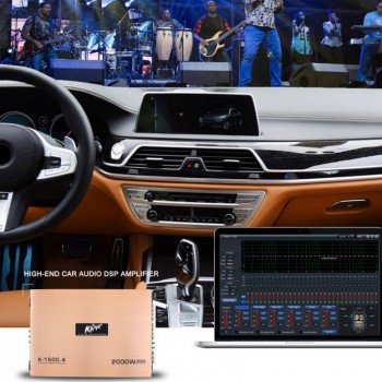 2000W High Power Class AB Digital 4 Channel Aluminum Alloy Car Stereo Amplifier Auto Stereo Amplifiers