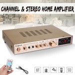 720W 5 Channel Home Digital Audio Amplifier Auto Car AV HiFi Class Power Amplifiers Stereo Sound FM Radio Player Aluminum Alloy