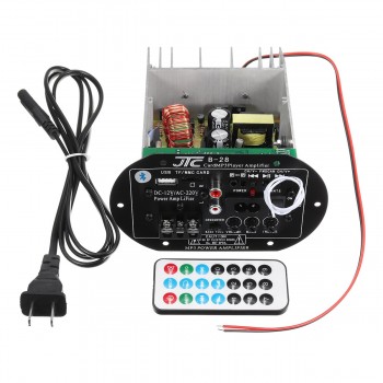 Bluetooth Power Amplifier High Power 12V220V Low-Tone Power Amplifier Board Household Car-Mounted Audio Circuit Board