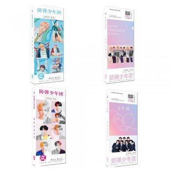180pcs BTS Bangtan Boys Postcard with Stickers Love Yourself Photo Version Bookmark HD Photocard Army Gift K-POP Collection Toys