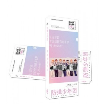 180pcs BTS Bangtan Boys Postcard with Stickers Love Yourself Photo Version Bookmark HD Photocard Army Gift K-POP Collection Toys