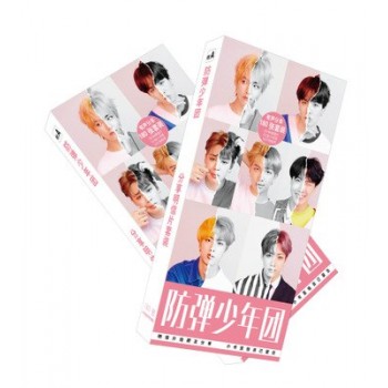 180pcs BTS Bangtan Boys Postcard with Stickers Love Yourself Photo Version Bookmark HD Photocard Army Gift K-POP Collection Toys