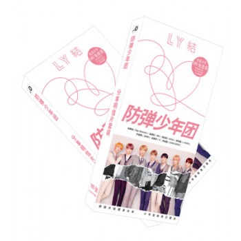 180pcs BTS Bangtan Boys Postcard with Stickers Love Yourself Photo Version Bookmark HD Photocard Army Gift K-POP Collection Toys