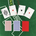 New 58*88mm 1 Sets for Red and Blue Baccarat Texas Holdem PVC Waterproof plastic playing poker cards