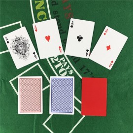 New 58*88mm 1 Sets for Red and Blue Baccarat Texas Holdem PVC Waterproof plastic playing poker cards