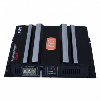 Mayitr 1pc C-236 3800W 12V Car Audio Amplifier 2 Channel Powerful Low Pass Filter Car Amplifier Bass AMP Aluminum