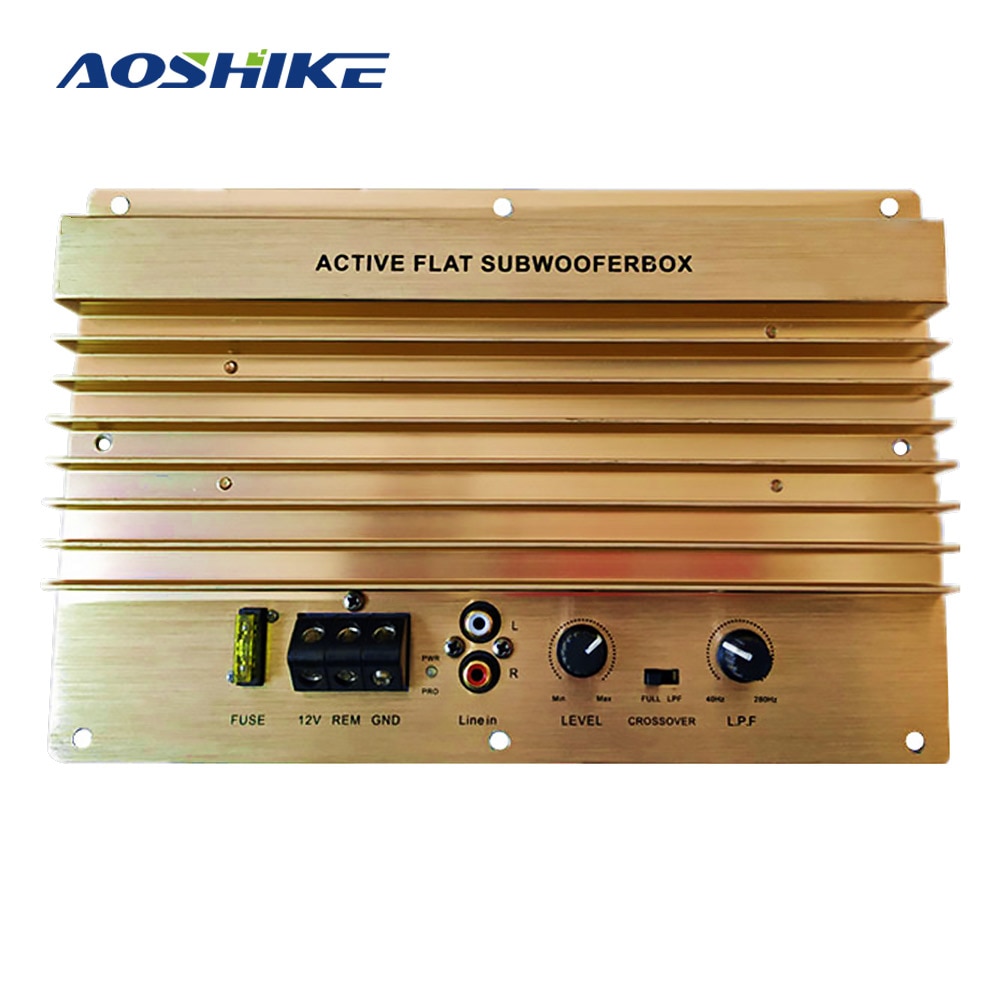 AOSHIKE 12V 1000W Powerful Subwoofer 105dBA Mono Car Audio High Power Amplifier Amp Board Thermal Overload Protect Powerful