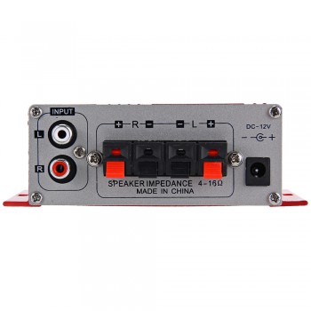 New HY - 2001 Hi-Fi 12V Mini Auto Car Stereo Amplifier 2 Channel Audio Support CD DVD MP3 Input for Motorcycle Home