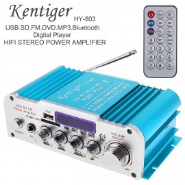12V HIFI Bluetooth Car Power Amplifier FM Radio Stereo Audio Music Player Support SD USB MP3 DVD Input for Auto Motorcycle Home