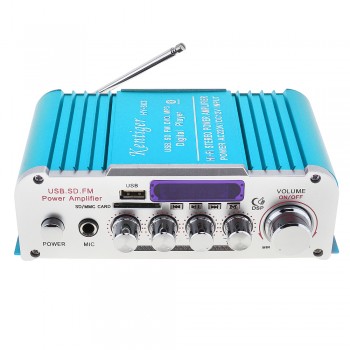 12V HIFI Bluetooth Car Power Amplifier FM Radio Stereo Audio Music Player Support SD USB MP3 DVD Input for Auto Motorcycle Home