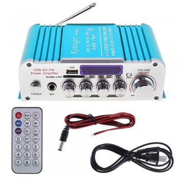 12V HIFI Bluetooth Car Power Amplifier FM Radio Stereo Audio Music Player Support SD USB MP3 DVD Input for Auto Motorcycle Home