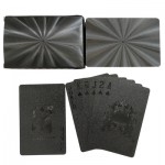 Black Golden Playing Cards Game Collection Cards Poker Set Plastic Durable Waterproof Kids Adults Games Toys Gifts Creative Fun