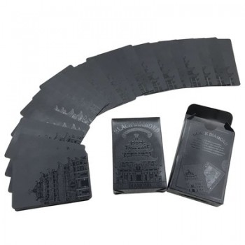 Black Golden Playing Cards Game Collection Cards Poker Set Plastic Durable Waterproof Kids Adults Games Toys Gifts Creative Fun