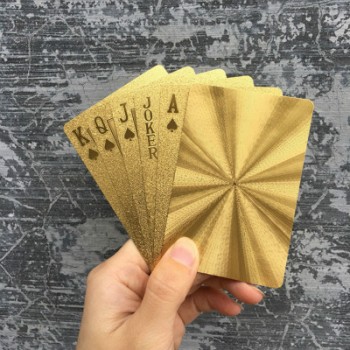 Black Golden Playing Cards Game Collection Cards Poker Set Plastic Durable Waterproof Kids Adults Games Toys Gifts Creative Fun