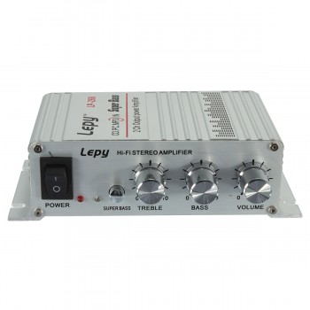 KROAK Car Stereo Power Amplifier Hi-Fi 12V Sound Mode Stereo Digital Auto Amp Radio  Music Player Support MP3 CD Aluminum