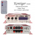 12V Hi-Fi Digital LED Display 2 Channels Car Stereo Amplifier FM Radio Player Support USB / SD / FM / MMC / DVD / MP3 Input