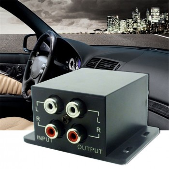 Car Auto Power Amplifier Audio Regulator Bass Subwoofer Equalizer Crossover Controller 4 RCA Adjust Line Level Volume Amplifier