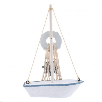 Nautical Sailboat Mini Wooden Buoy Sailing Ship Table Dislpay Gift Deco #1