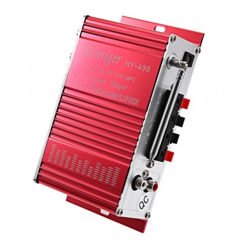 Kentiger HY - 400 Stereo Car Amplifiers Super Bass Audio Digital Player Hi-Fi Power Amplifier Radio MP3 Speaker Remote Control