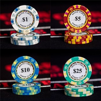 New quality Chip Box 14g Clay Chips Set Metal Texas Holdem Poker Chips Casino Coins Poker Club Accessories