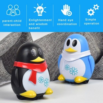 HUAILE Magic Pen Inductive Robot Penguin- Toy Automatic Follow-Line You Draw Kids Toys Best Gift for Kids Early Education Toys