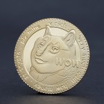 A dog COINS commemorative medallion is made Virtual currency bit commemorative medallion is made Animals commemorative badges
